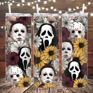 Floral Horror Metal Insulated Tumbler